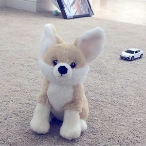 Cute coyote plush toy